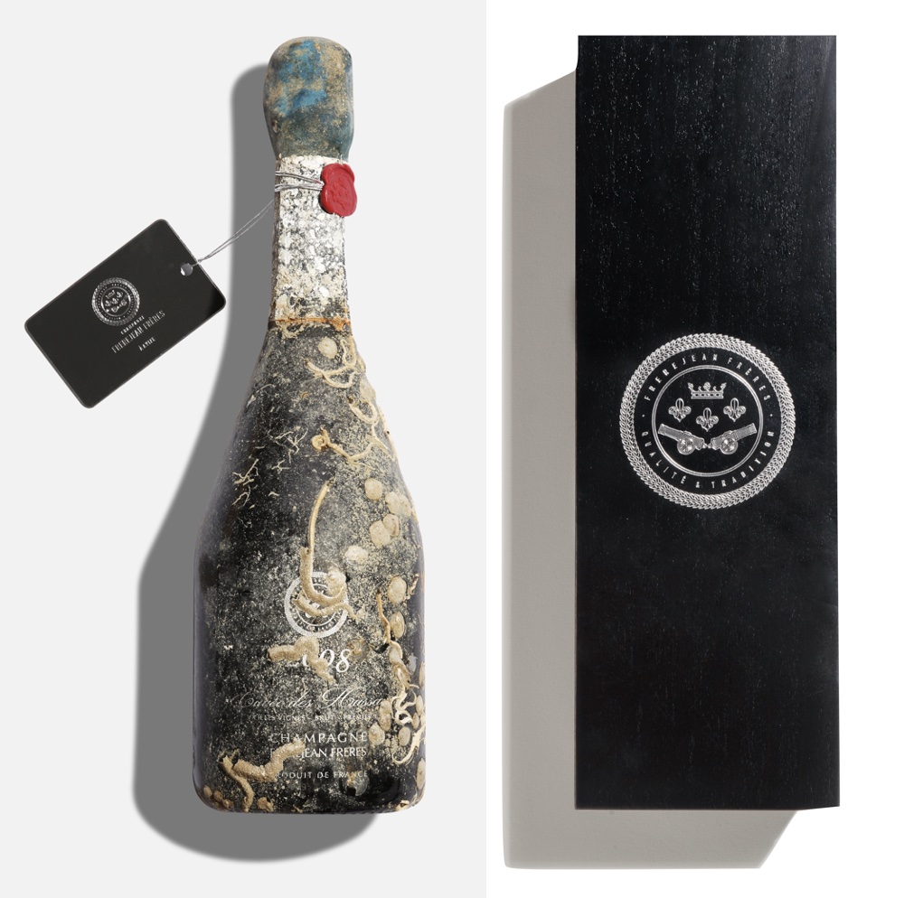 Champagne Frerejean Frères Cuvée des Hussards 'Deep Sea Aged' Extra Brut 2008 Blanc de Blancs Premier Cru Champagne Frerejean Frères Sea Aged